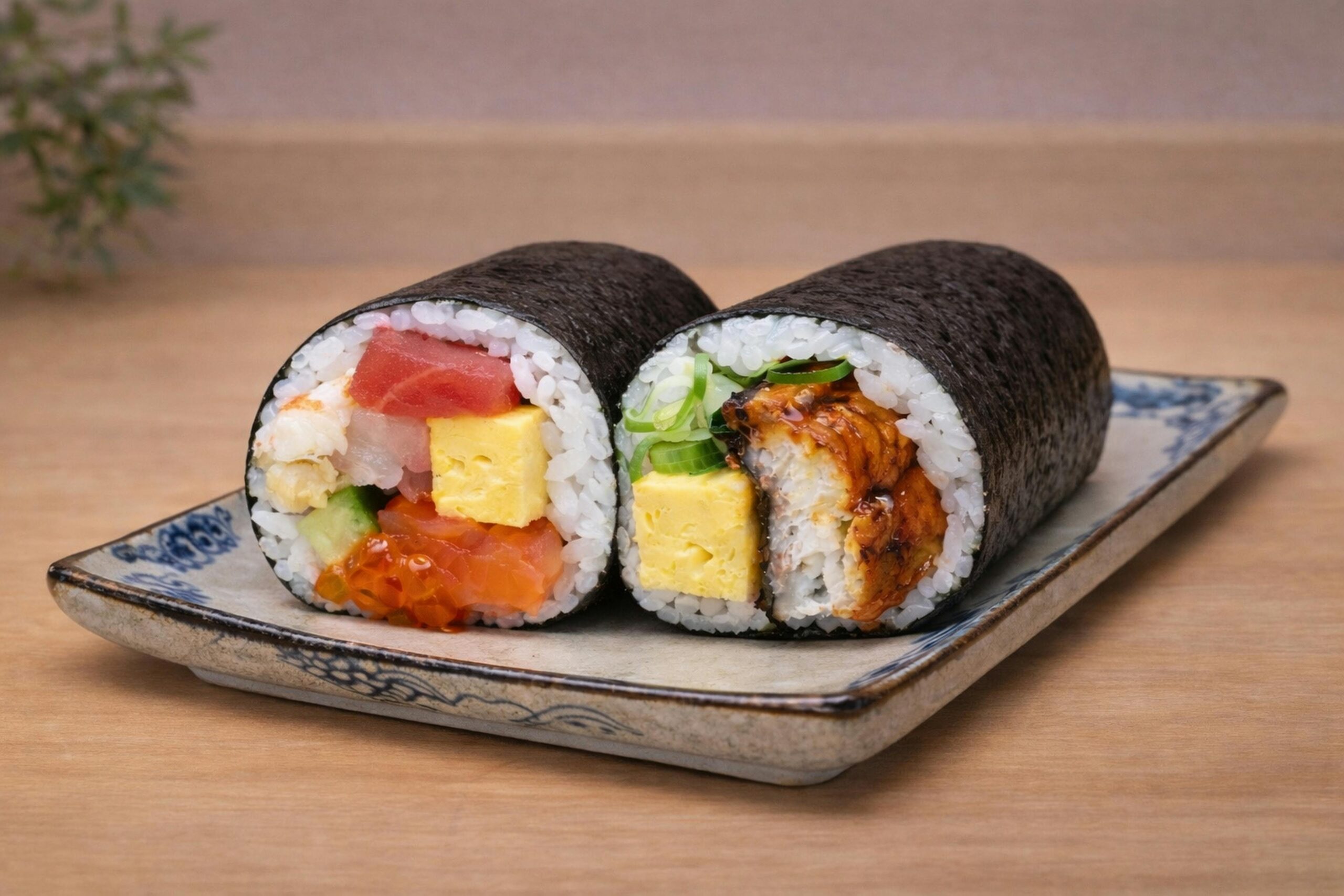 海鮮恵方巻・うな玉恵方巻ハーフセット